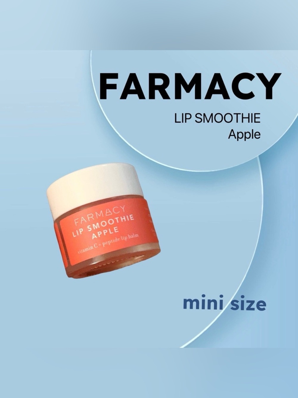🇺🇸🆕NWOB FARMACY | SMALL| Nourishing & non-sticky Apple Lip Balm Smoothie